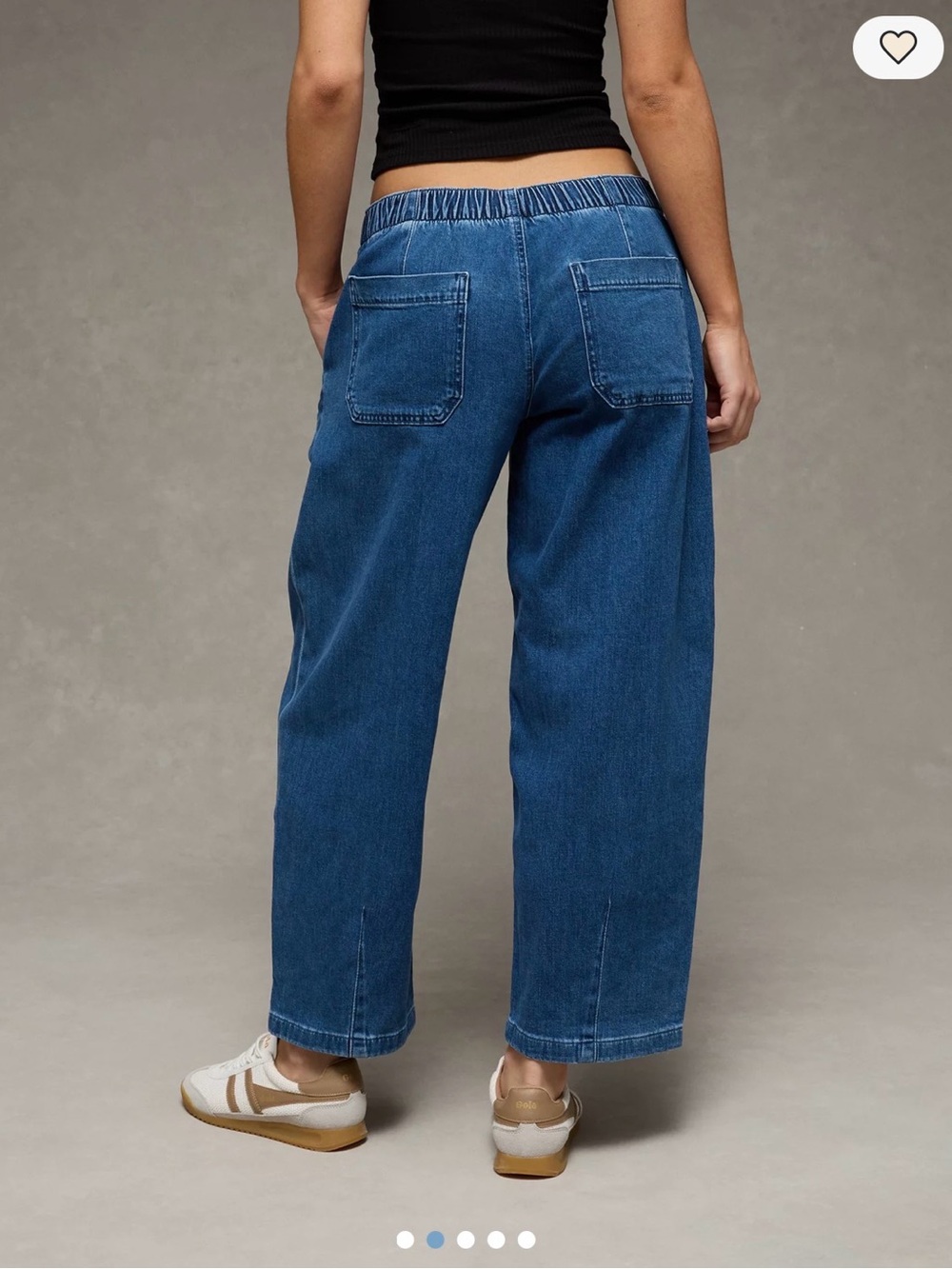 American Eagle Outfitters Straight-Leg Jeans - Classic Blue- Low Rise - Picture 2 of 3